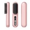 Portable Cordless Hair Straightener Brush Electric Hot Comb Ionic Hair Beard Straightener for Men and Women