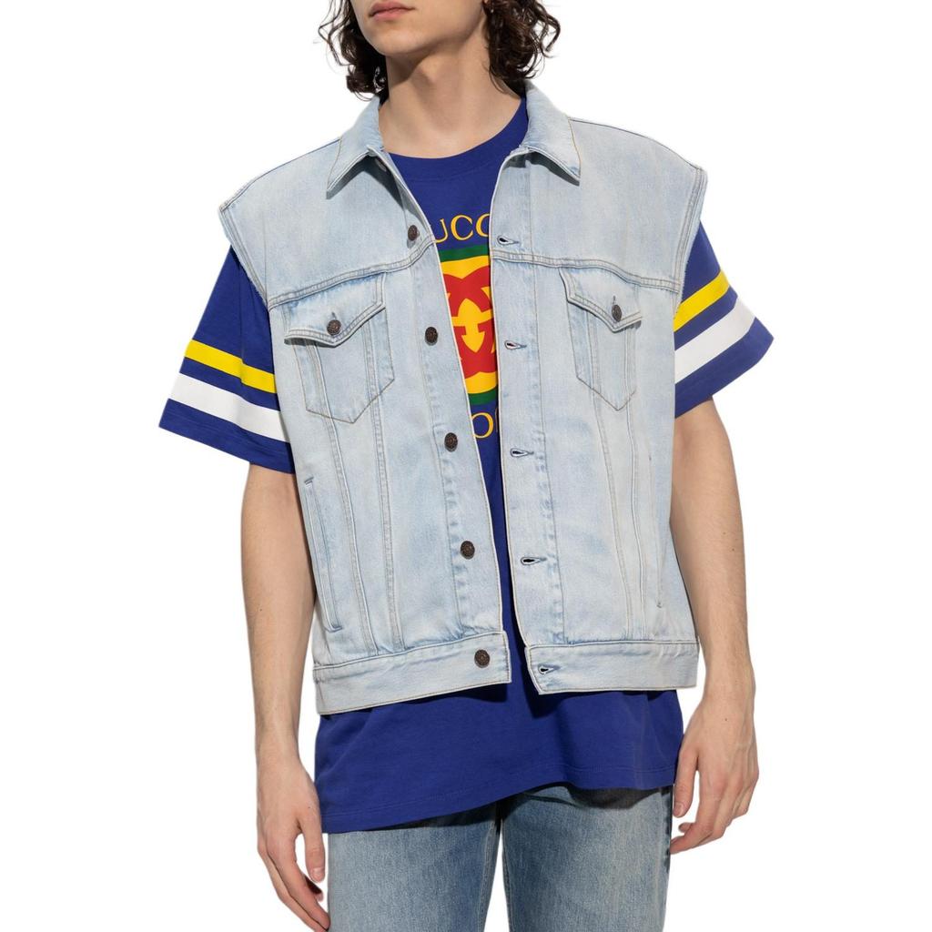 Gucci Sleeveless Denim Vest Jacket 729911-XDCC0-4452