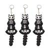 Unique Mini Skeleton Cat 3D Printed Keychain Pendants for Backpack Car Charm, Christmas & Halloween Party Keepsake Novelty Gift
