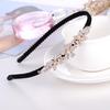 Gold Rhinestone Butterfly Korean Headband & Hairpin Set - Non-Slip Metal Hair Accessories