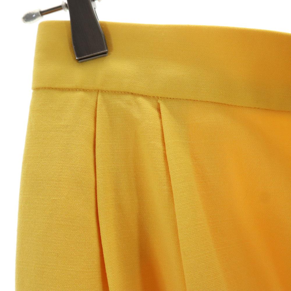 Yves Saint Laurent 90s Old Mimole Length Tight Skirt 36 Yellow Women Used