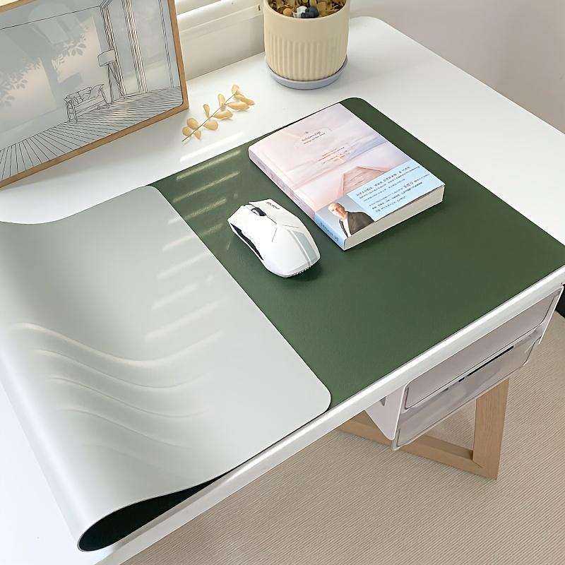 Large-Scale Faux Leather Mouse Pad - Waterproof, Stain-Resistant, Non-Slip Desk Mat for Office & Home Use, Dual-Sided Writing Surface