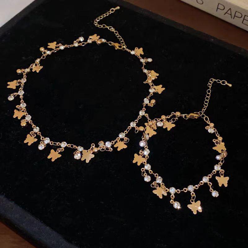 Chic Butterfly  Pendant Tassel Necklace For Women Girls Clavicle Chain Accessories Aesthetic Jewelry