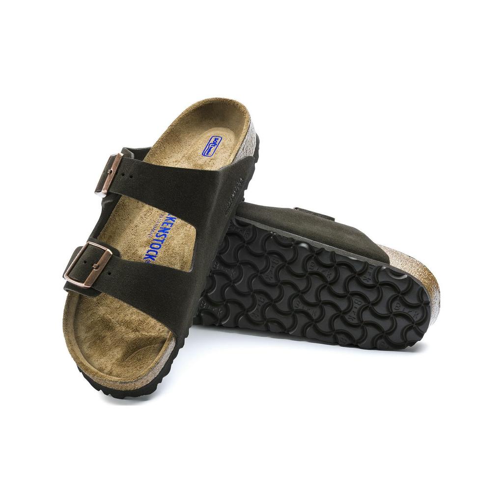 Birkenstock Arizona Soft Footbed Suede Mocha Unisex Sneakers Brown 0951313
