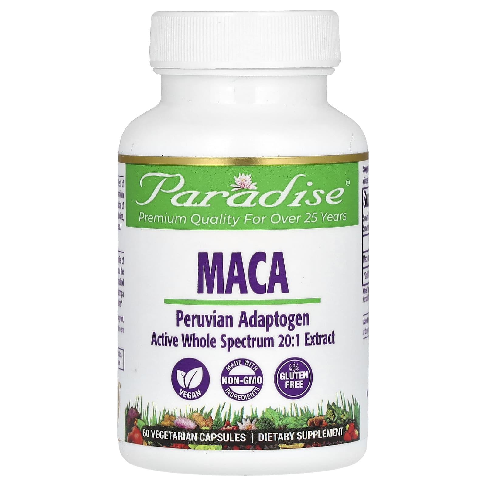 

Maca, Veggie Capsules 60 (250Mg per capsule)