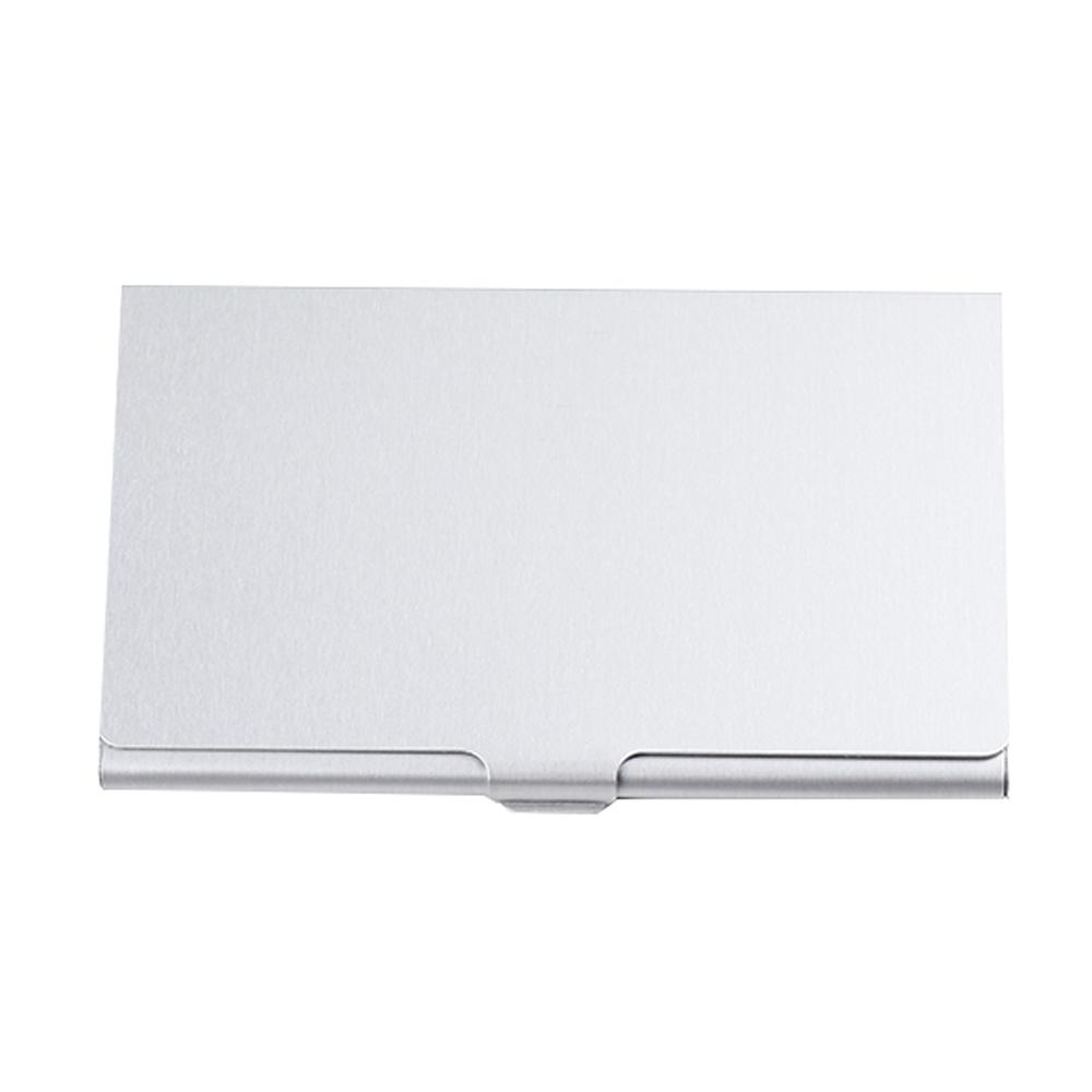 Hot Selling Aluminum ID Box Stainless Silver Business Namecard Clip Waterproof Card Case