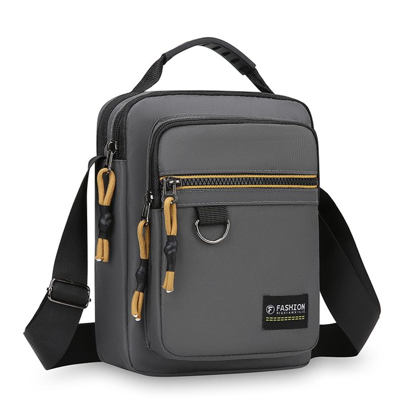 Men's Shoulder Bag Business Leisure Large Capacity Portable Handbag Multi Layer Waterproof Male's Crossbody Bags