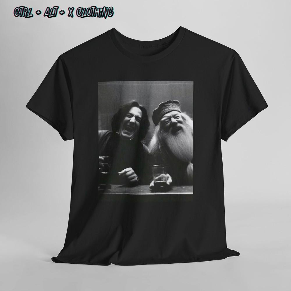 Harry Potter Professor Snape And Dumbledore Unisex Heavy Cotton Tee Wizardry
