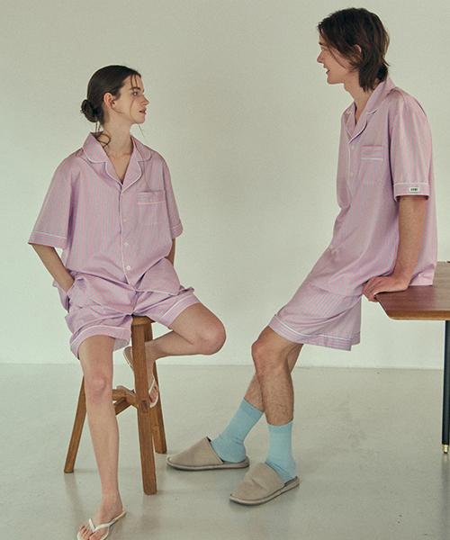 [CEID] [Unisex] Klassisk Söt Muse Kortärmad Pyjamasuppsättning [Skickas från Korea] 100% Äkta