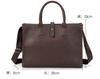 1pcs Retro horizontal leather men's bag, light business men's file bag, public document bag, leisure travel bag, computer bag