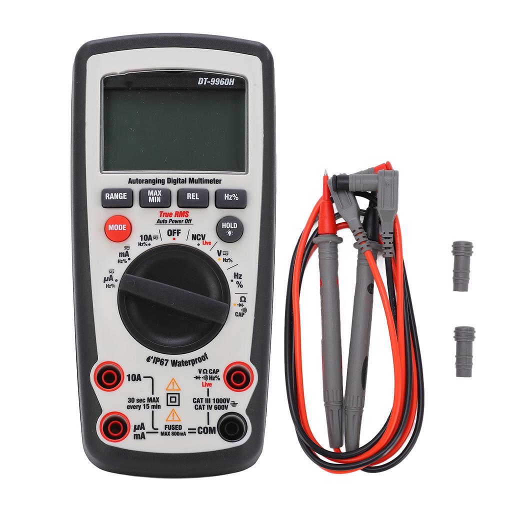 DT‑9960H Multimeter Digital LCD Universal Tester NCV Testing with Overload Protection for Electricity Testing