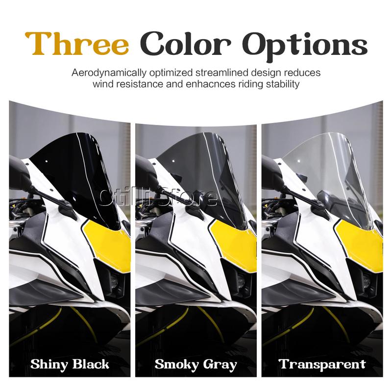 For Yamaha YZF-R7 2021-2025 YZFR7 YZF R7 R6 YZF-R6 New Motorcycle Screen Double Bubble Windshield Deflector Protector WindScreen