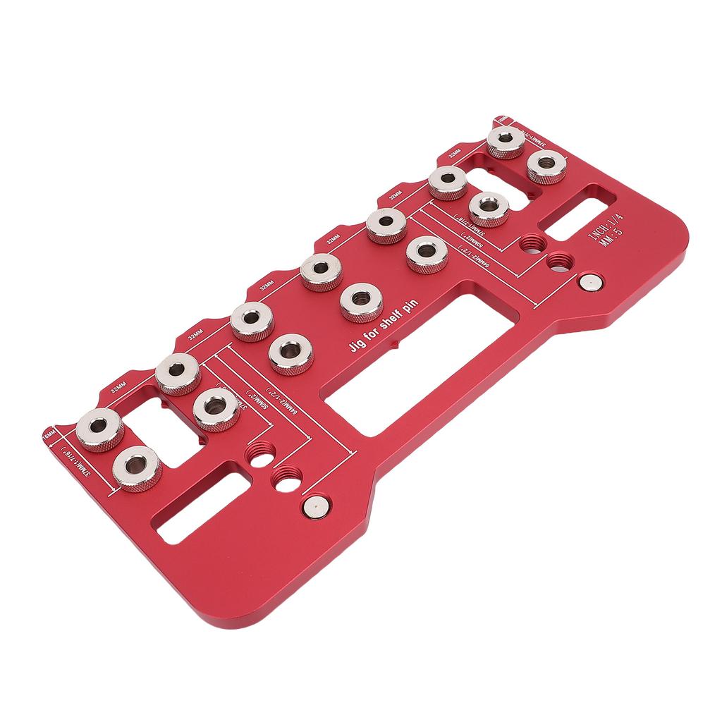 Shelf Pin Jig Kit Drill Guide Template Tool Woodworking Furniture Wardrobe Door Handle Adjustable Hole Punching