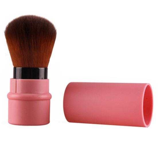 Fashion Retractable Blush Blusher Foundation Face Powder Cosmetic Makeup Brush