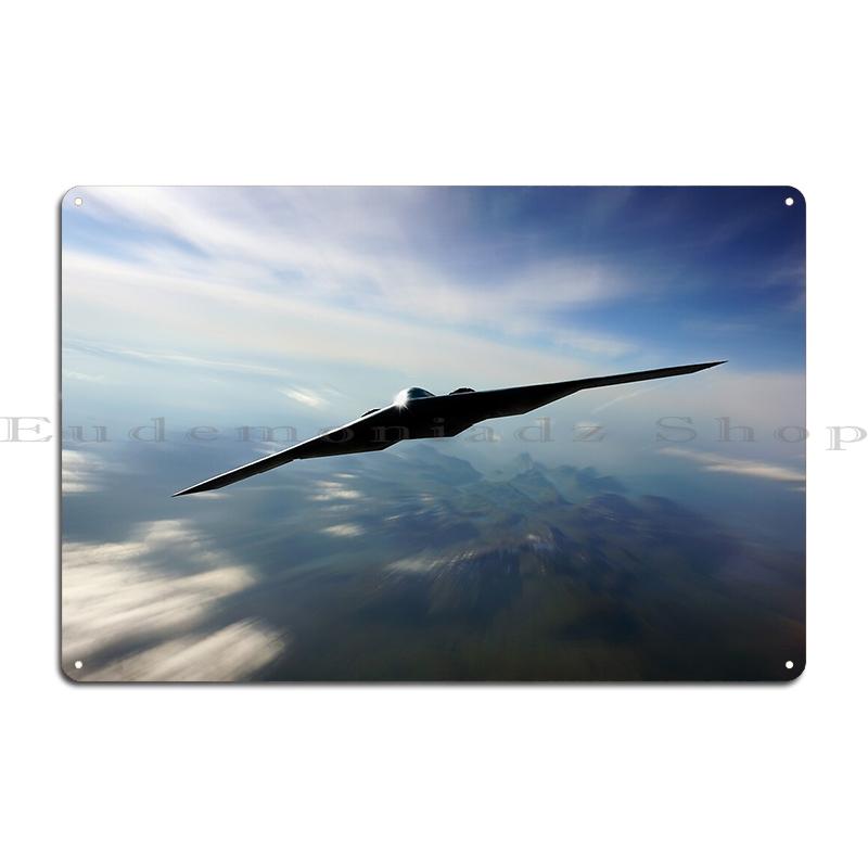 

B2 Spirit Blueprint Schematics Death 11 Metal Mural Living Room Personalized Wall Decor Tin Sign Posters 20x30cm