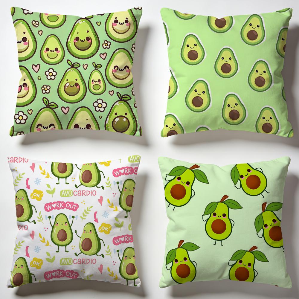 Cremige Avocado Kissenhülle Weiche Kissenbezüge für Zuhause Schlafzimmer Wohnzimmer Sofa
