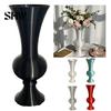 Vaso Decorativo Fiorito Vaso Curvo Retrò, Stampato 3D Collo Svasato Portafiori Artificiale Minimalista Tavolino Contenitore Floreale per Soggiorno Estetica Domestica