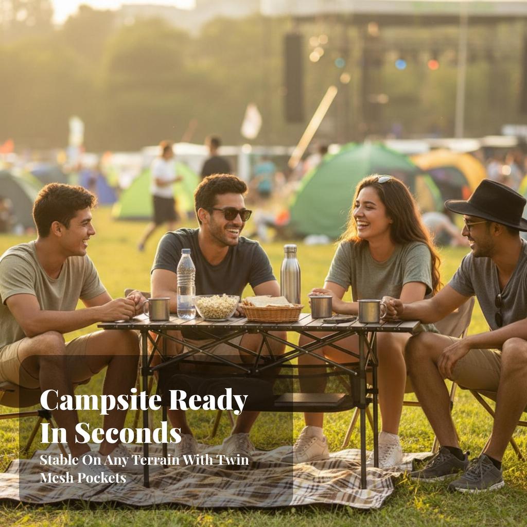 Folding Camping Table Outdoor Portable Versatile for Barbecues