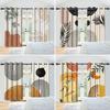 Abstract Blackout Curtains Boho Modern Sun Moon Abstract Geometric Design Medieval Minimalism Nordic Polyester Bedroom Curtains