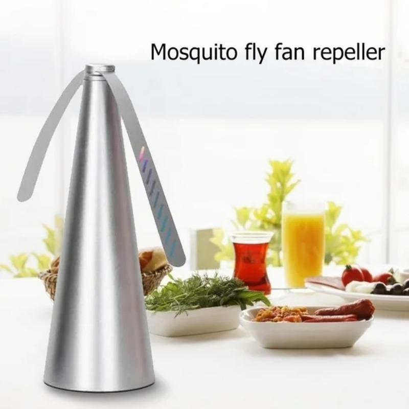 Electric Insect Repellent Fan: USB/Battery Powered Tabletop Fly Killer for Kitchen Outdoor Food Safety Device