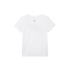 Jordan Letter Slim Fit Simple Design Round Neck Short Sleeve T-Shirt Women Tops White FN5390-100