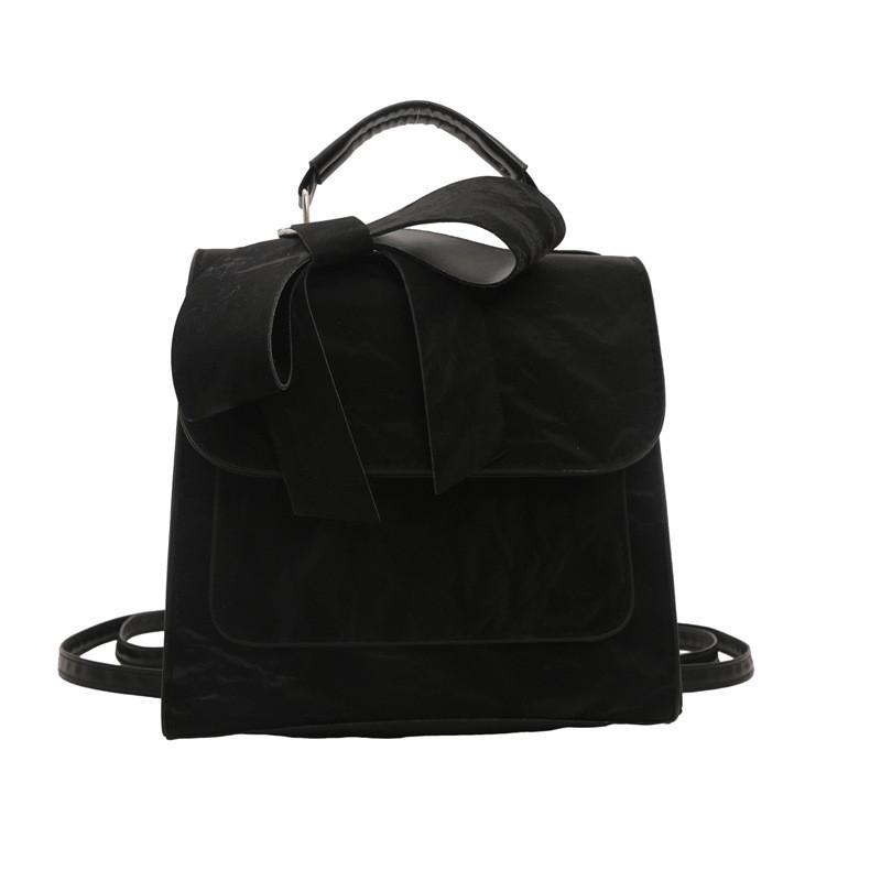 Chic 2024 Multifunctional Women s Crossbody Bag With Stylish Bow And Modern Design чёрный