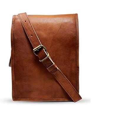 Small Leather Messenger Bag Shoulder Bag Cross Body Vintage Messenger Bag for Women & Men Satchel Man Purse Competible with Ipad and Tablet 11'''