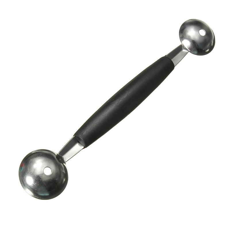Stainless Steel Double Ended Headed Fruit Icecream Ball Spoon Diameter Melon Baller Fruit Vegetable Tools PY0039