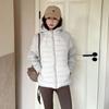 Hooded Down Padded Jacket Women's New Autumn and Winter Small Padded Jacket Short Splicing Padded Jacket