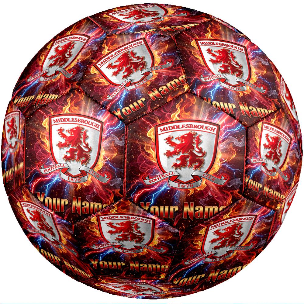 Middlesbrough FC Fashion Size 5 Football Wearproof Non‑Slip Soccer Ball For Sports Training Entertainment Use