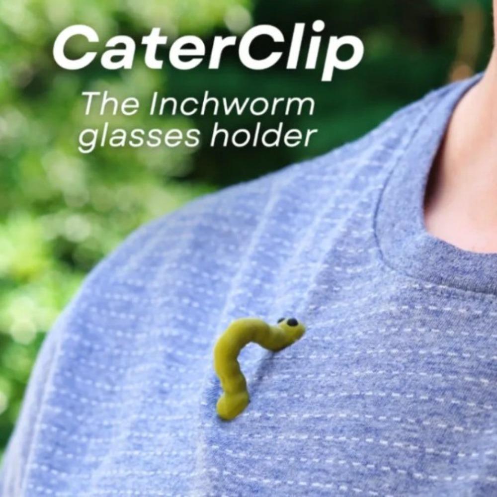 Multifunctional Earthworm Eyeglass Clip Magnetic Inchworm Clip Easy To Use Cater Clip Daily Use