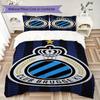 Club Brugge K V Pattern Bedding Uilt Set Uilt Cover Pillowcase Home Decoration Birthday Gift (1 * Duvet Cover + 2 * Pillowcase  Without Core)