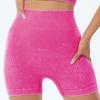 High-Waisted Yoga Shorts Women 3/4 Length Tight Fitness Pants With Butt-Lifting Effect Quick-Dry Stretchy Workout Leggings