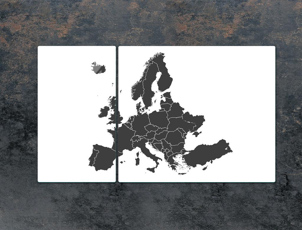SZKLANA PŁYTA OCHRONNA NA KUCHENKĘ 90x52 MAPA