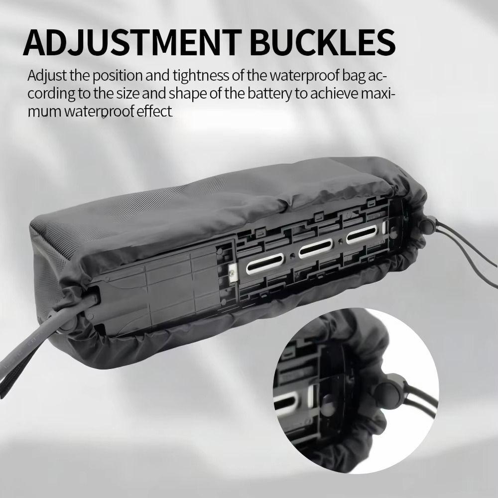 Dustproof Ebike Battery Protective Bag Anti-Mud Battery Frame Protective Cover For Hailong Battery