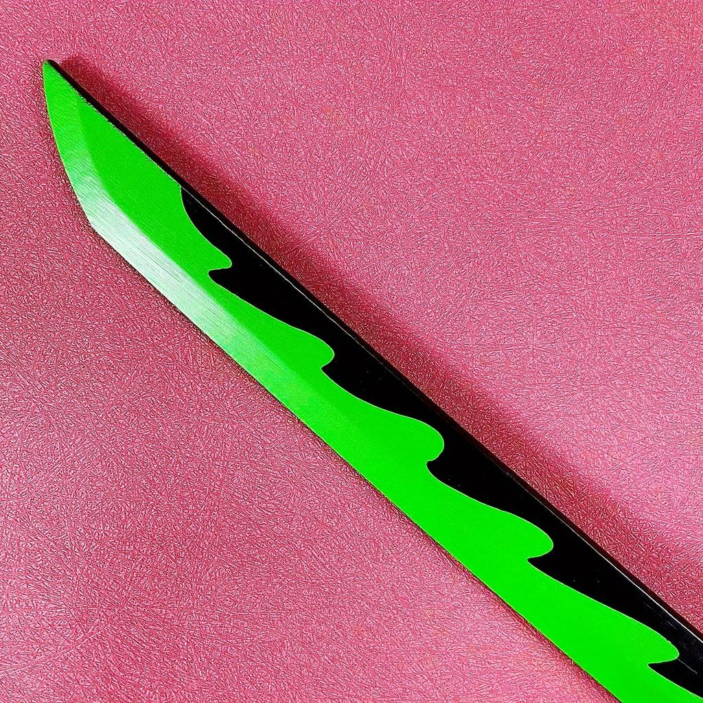 40inch Demon Slayer Genya Katana Ninja Knife Kimetsu No Yaiba Anime Cosplay Prop Real Size Japanese Katana Samurai Sabre Toy