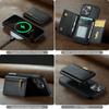 Hot 2 In 1 Luxury Leather Wallet Phone Case Cover for iPhone 16 Pro Max Shockproof with Credit Card Cover for Men Business Case