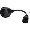AK-PC-10A Schuko Power Cable 3 Pin IEC C14 / EU CEE 7/4 15 cm Black