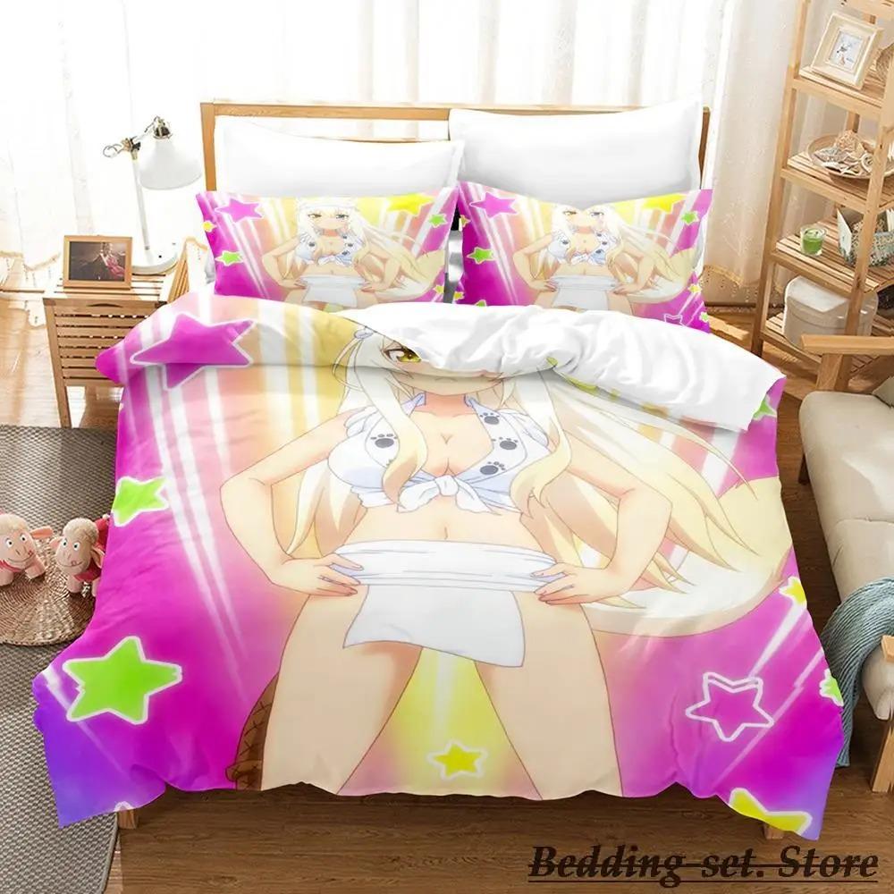 Brandneues NEKOPARA OVA Bettwäsche-Set Einzelbettgröße Größe Einzelbettgröße Doppelbettgröße Queen-Size King-Size Größe Bett-Set Schlafzimmer für Erwachsene und Kinder Bettbezug-Sets Anime parure de