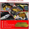 12'' X 48'' Gold Adhesive Heat Shield ReflectiveTape Wrap Roll Compatible Thermal Barrier Adhesive Backed Heat Sleeve Up To 2000 Degrees Fahrenheit