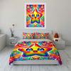 Rainbow Star Decor Gift Set Multiple Sizes Kid'S And Adults' Bedroom Exquisite 3Pc Bedding Set, Gift