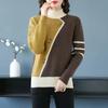 Fall and Winter Women's Thickened Knit Sweater Loose Pullover Bottoming Shirt
