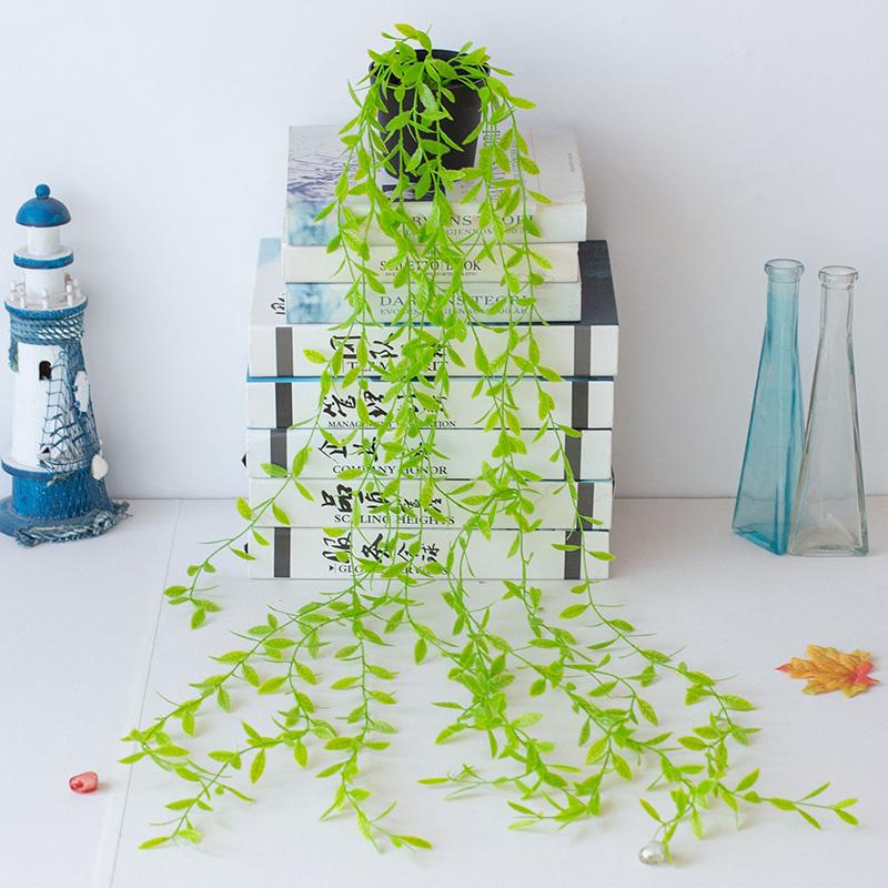 Simulare Verdeață Artificială Agățat Perete Acasă Grădină Decor Rattans Plante Viță-de-vie Frunze verzi