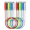 6PCS Magnetic Test Leads 30VAC 5A| Low Voltage Magnetic Jumper Silicone Cable 1M