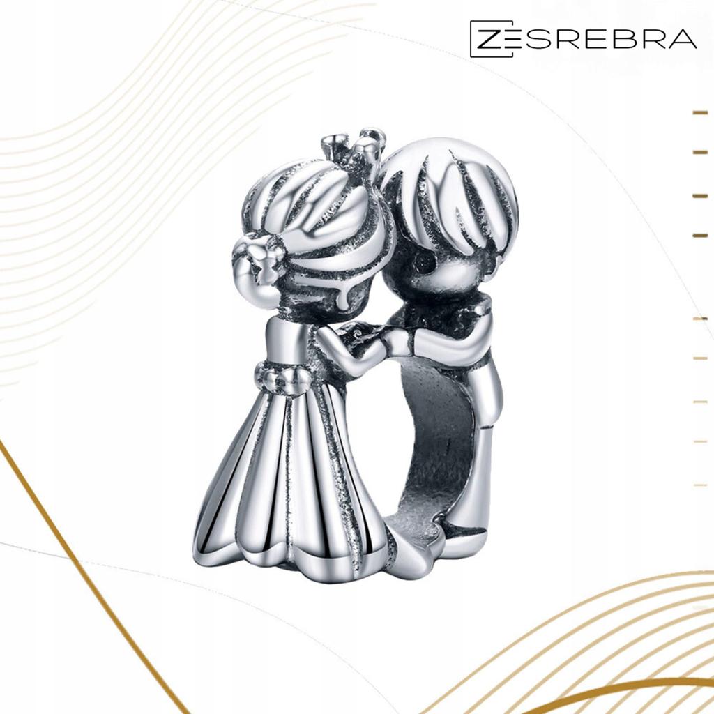 Charms Young Couple 925 Bead Pendant Wedding Wedding Beads Love