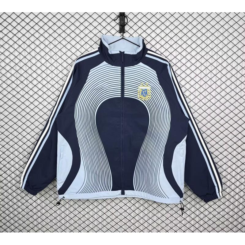 Maglia da Calcio Stile Vintage Giacca Sportiva Casual da Adulto Giacca a Vento Tutto