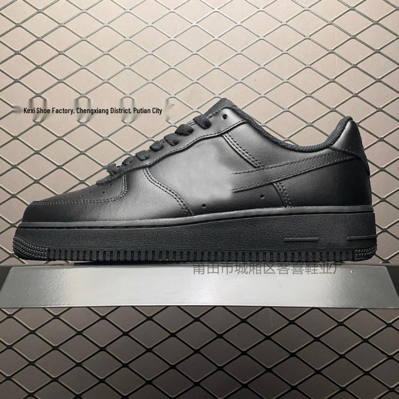 AF1 Air Force 1: Pure White Women's & Men's Low-Top Shoes in Wheat Color - Casual Couple Style.