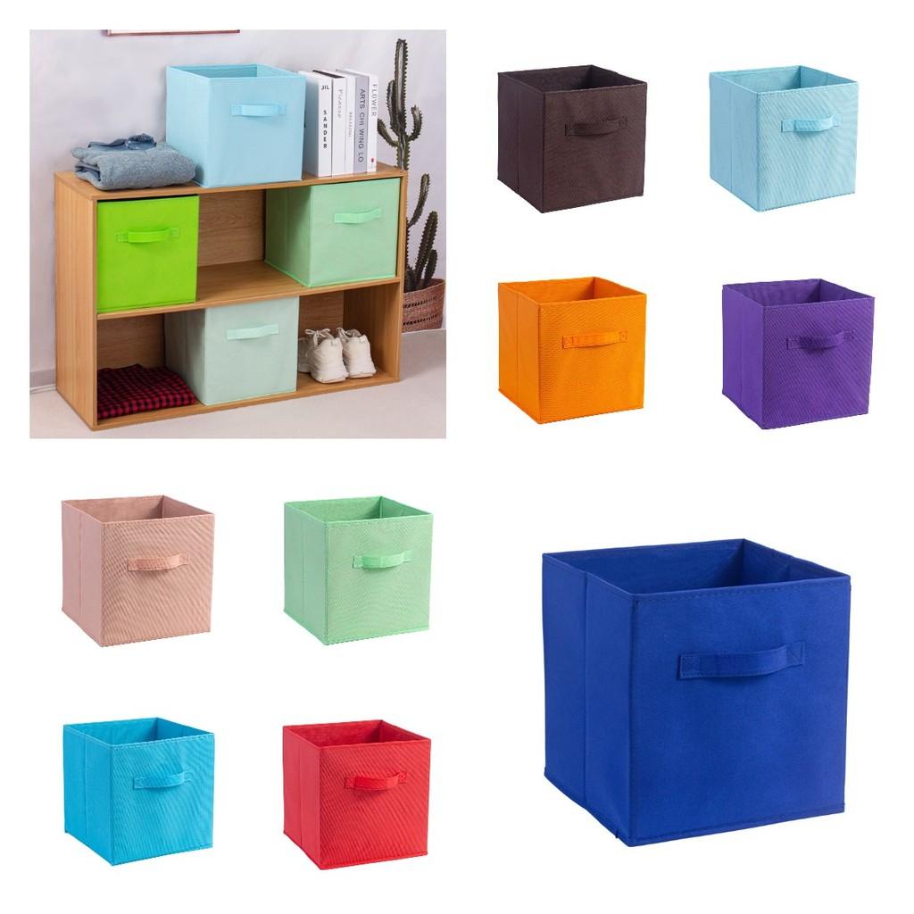 Spacious 35l Fabric Storage Box For Shoes Clothes And Accessories Ideal For Living Room Use