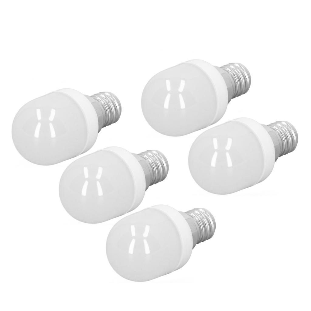 5pcs Light Bulbs E12 Thread Soft Light 1.5W 75LM LED Light Bulbs for Desk Lamp Ceiling Fan Lamp Wall Lamp AC220V