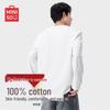 MINISO Men's Heavyweight Pure Cotton Long Sleeve T-Shirt